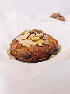 Pistachio, Honey and Caramel Chocolate Cookies